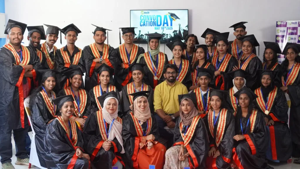 Graduates of the Best Digital Marketing Course in Calicut at Upskill Careers' Convocation Day